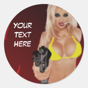 Dangerous Blond - Femme Fatale Sticker