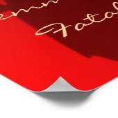 Dangerous Blonde Shadow Femme Fatale Poster (Hoek)