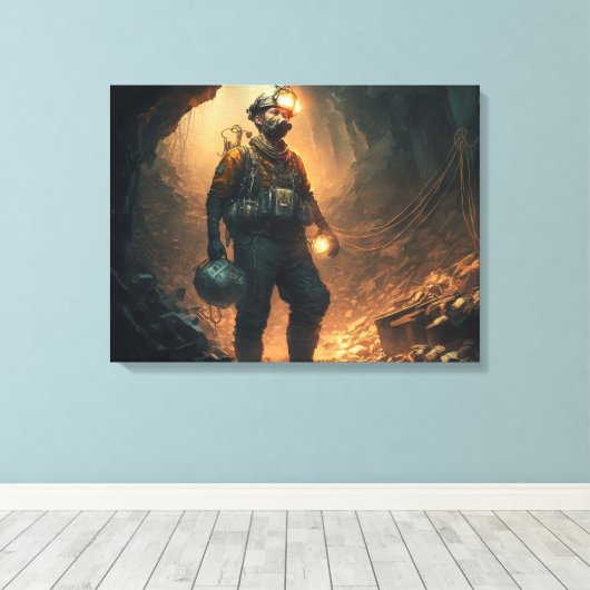 Dangerous Mines Canvas Afdruk (Insitu (Houten vloer))