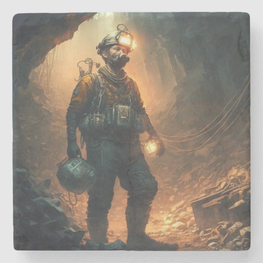 Dangerous Mines Stenen Onderzetter (Voorkant)