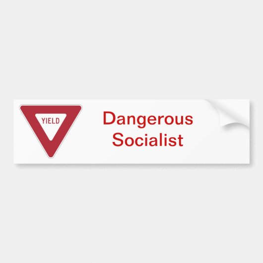 Dangerous Socialist Bumper stciker Bumpersticker (Voorkant)