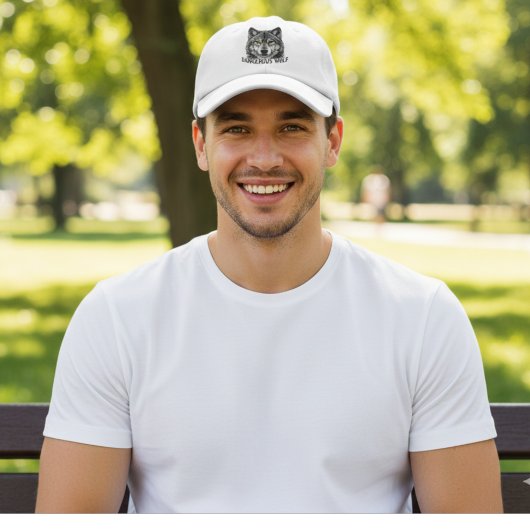 Dangerous Wolf Hat – Bold Wild Wolf Design Cap Trucker Pet