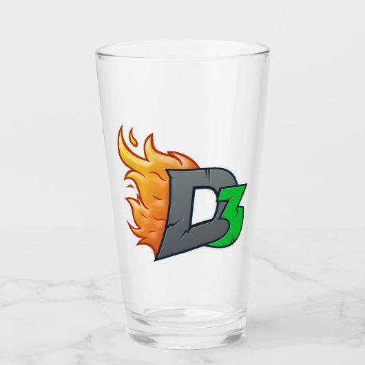 DangerousDadD Pint Glass Glas (Voorkant)