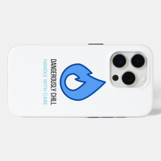 Dangerously Chill – Ice & Fire Case-Mate iPhone Case (Achterkant (horizontaal))