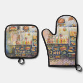 Dangerously dicht bij Fun Ovenwant & Pannenlap Set (Voorkant)