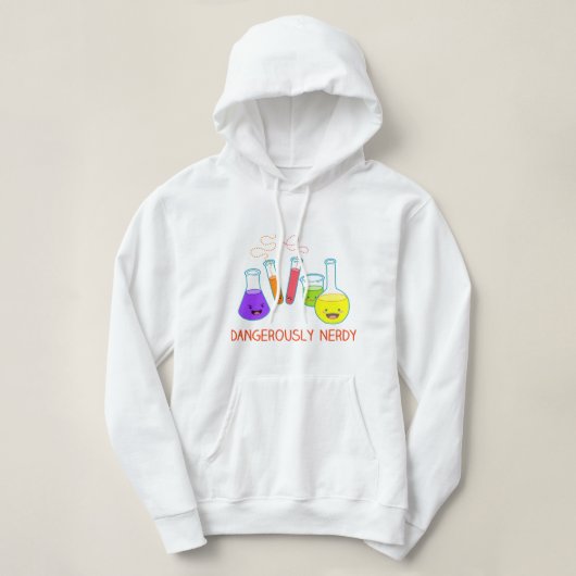 Dangerously Nerdy Kawaii Chemistry Hoodie (Design voorkant)