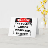 Dangers of Bolero Notecard Kaart (Gele Bloem)
