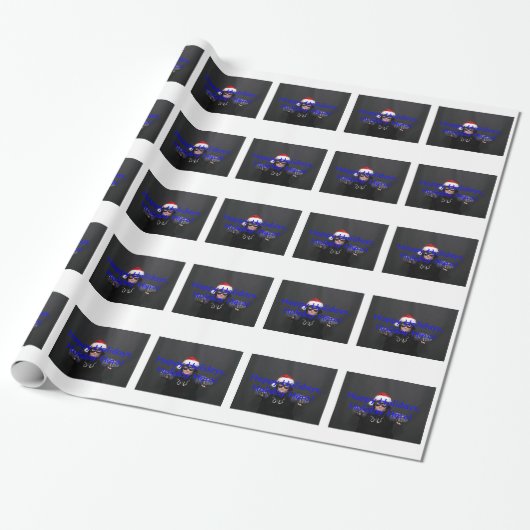 DangerWoman Holiday Hero Gift Wrap Cadeaupapier (Uitgerold)