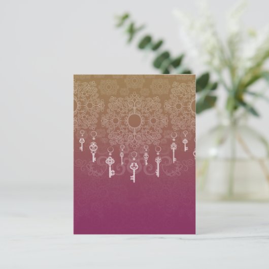 Dangle Keys Briefkaart (Staand voorkant)