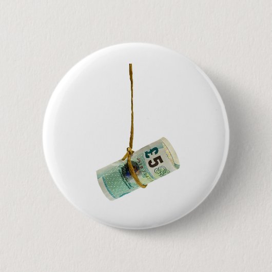 Dangling British pound Ronde Button 5,7 Cm (Voorkant)