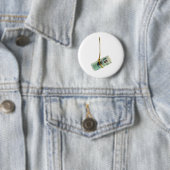 Dangling British pound Ronde Button 5,7 Cm (In situ)