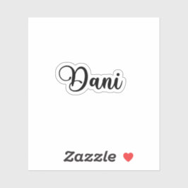 Dani Name - Handgeschreven kalligrafie Sticker