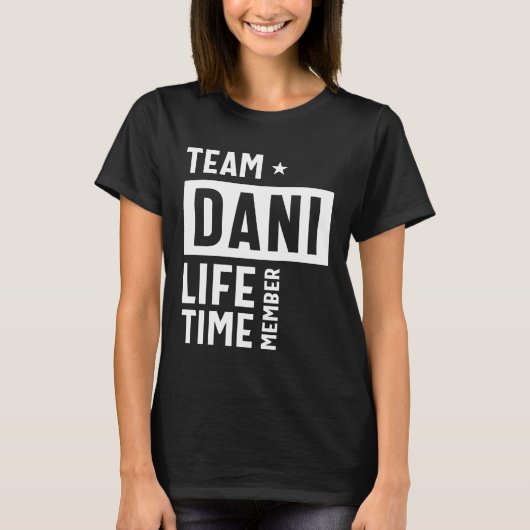 Dani Persoonlijke naam Birthday Gift T-shirt (Voorkant)