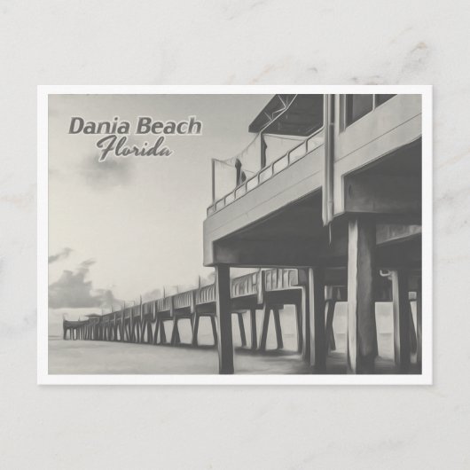 DANIA BEACH FLORIDA BRIEFKAART (Voorkant)