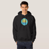 Dania Beach Florida Retro Sunset Hoodie (Voorkant volledig)