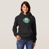 Dania Beach Florida Retro Sunset Hoodie (Voorkant volledig)