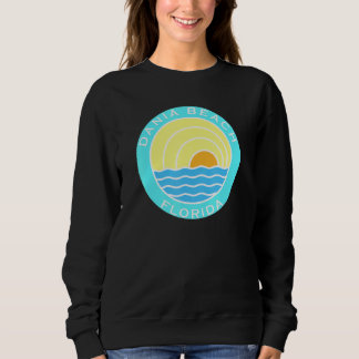 Dania Beach Florida Retro Sunset Trui