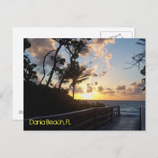 Dania Beach Sunrise Briefkaart (Voorkant / Achterkant)
