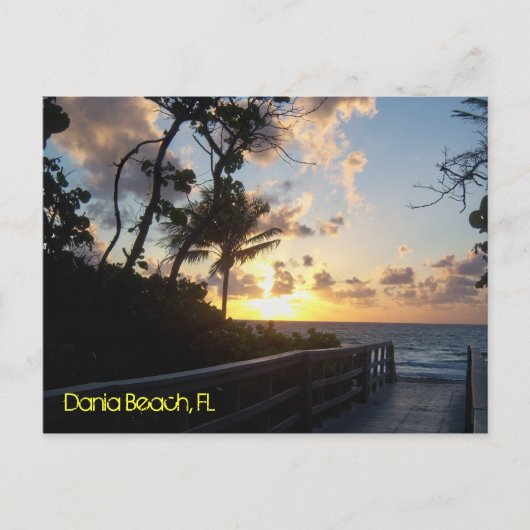 Dania Beach Sunrise Briefkaart (Voorkant)