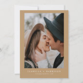 DANICA Bohemian Arched Beige Photo Save the Date Kaart (Achterkant)