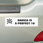 DANICA IS EEN PERFECT 10 BUMPERSTICKER (Op auto)
