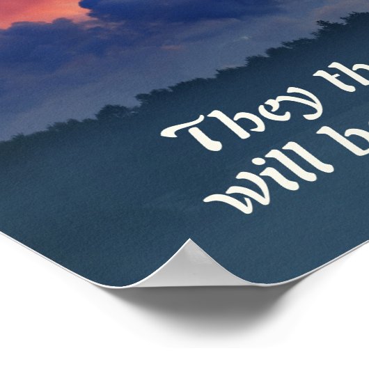 Daniel 11:32 Bijbelversie Poster (Hoek)