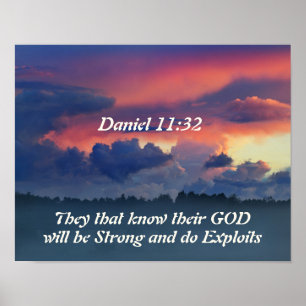 Daniel 11:32 Bijbelversie Poster