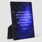 Daniel 12:3 Plaque Fotoplaat (Zijkant)