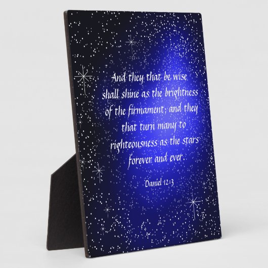 Daniel 12:3 Plaque Fotoplaat (Zijkant)