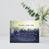 Daniel 2:21-22 Hij verandert tijden en seizoenen Briefkaart (Staand voorkant)