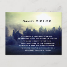Daniel 2:21-22 Hij verandert tijden en seizoenen