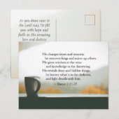 Daniel 2:21-22 Hij verandert tijden en seizoenen Briefkaart (Voorkant / Achterkant)