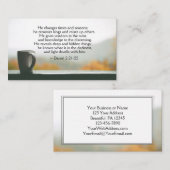 Daniel 2:21-22 Hij verandert tijden en seizoenen Visitekaartje (Voorkant / Achterkant)