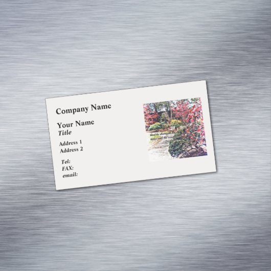 Daniel 2:21 - En de Changeth Visitekaartje Magneet (Voorbeeld)