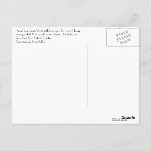 Daniel #2 briefkaart (Achterkant)