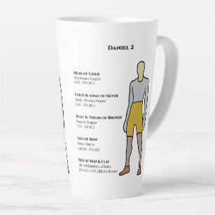 Daniel 2 Prophecy - beeld van een Man visie Latte Mok