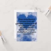 Daniel 6:25 KJV Bijbel Verse Pic Flat Greeting Kaart (Voorkant / Achterkant in situ)