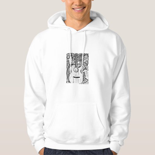 Daniel alveraz zwart en wit, Art van jstaylor... Hoodie (Voorkant)