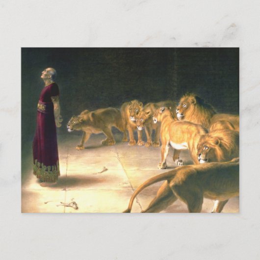 Daniel Answer To King In Lions Den Briton Riviere Briefkaart (Voorkant)