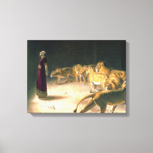 Daniel Answer To King In Lions Den Briton Riviere Canvas Afdruk (Voorkant)