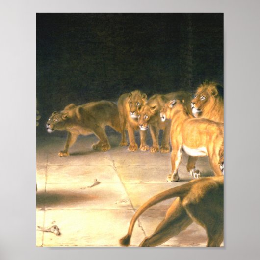 Daniel Antwoord op koning in lions den Briton rivi Poster (Voorkant)