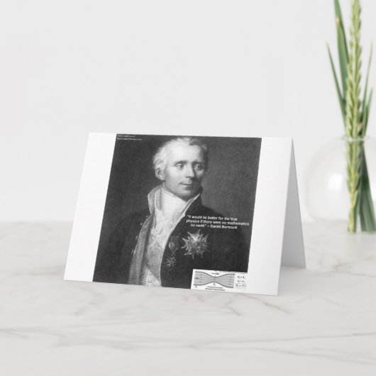 Daniel Bernoulli Echte Fysica Citaat Cadeaus & Kaa Kaart (Voorkant)