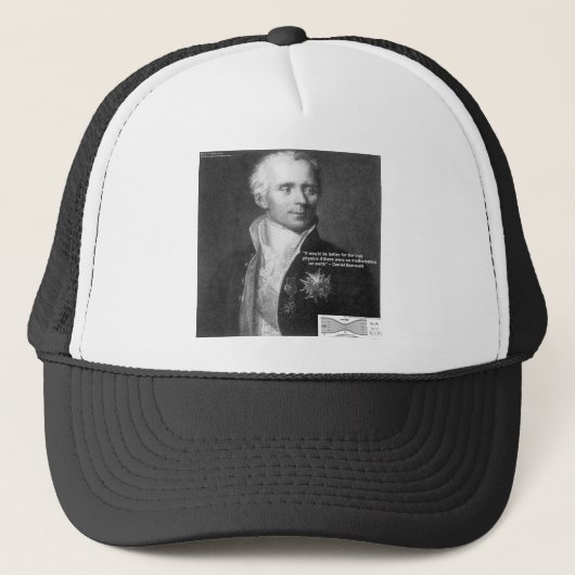 Daniel Bernoulli Echte Fysica Citaat Cadeaus & Kaa Trucker Pet (Voorkant)
