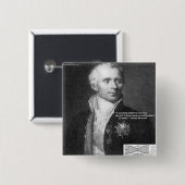 Daniel Bernoulli Echte Fysica Citaat Cadeaus & Kaa Vierkante Button 5,1 Cm (Voorkant /achterkant)