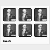 Daniel Bernoulli Echte Fysica Citaat Cadeaus & Kaa Vierkante Sticker (Vel)