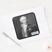 Daniel Bernoulli Echte Fysica Citaat Cadeaus & Kaa Vierkante Sticker (Envelop)