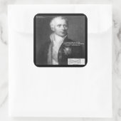 Daniel Bernoulli Echte Fysica Citaat Cadeaus & Kaa Vierkante Sticker (Tas)