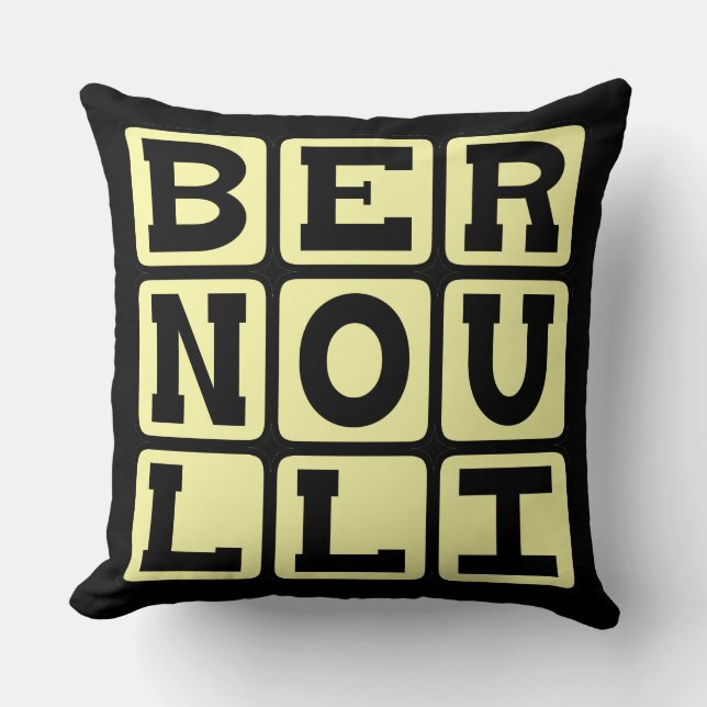Daniel Bernoulli, van de Bernoulli-beginsel Kussen (Voorkant)