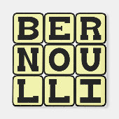 Daniel Bernoulli, van de Bernoulli-beginsel Magneet (Voorkant)