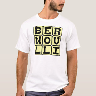 Daniel Bernoulli, van het Bernoulli-beginsel T-shirt
